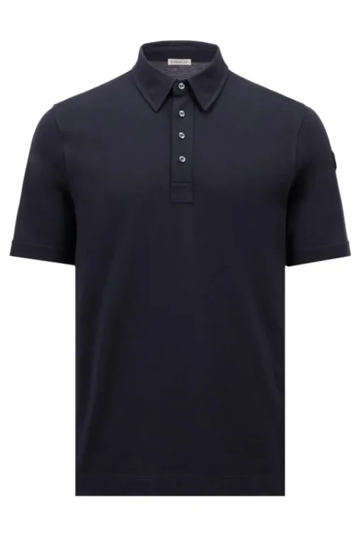 Leather Logo Patch Polo