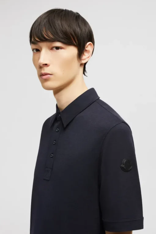 Leather Logo Patch Polo
