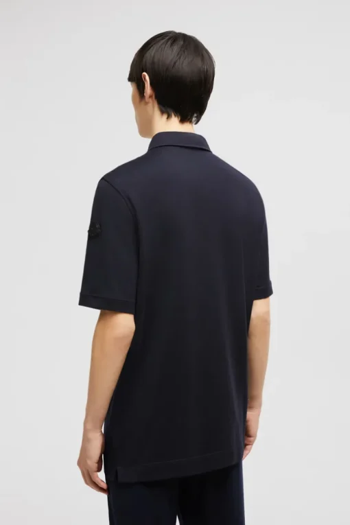 Leather Logo Patch Polo