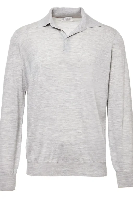 Lightweight Polo Sweater