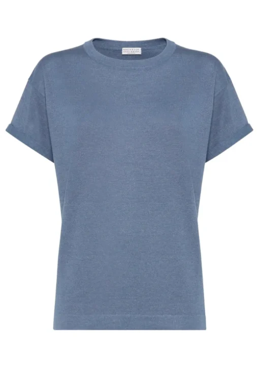 Lightweight Sparkling Knit T-Shirt