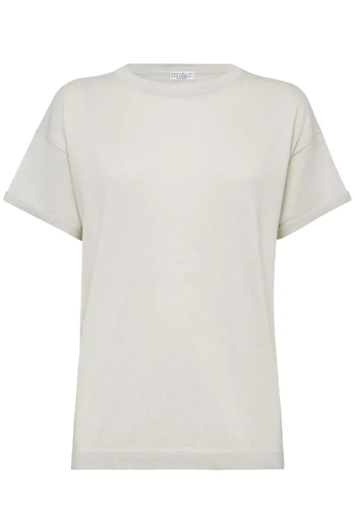 Lightweight Sparkling Knit T-Shirt