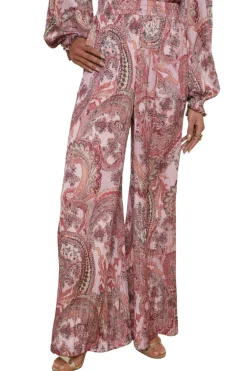 Lillian Satin Wide-Leg Pant