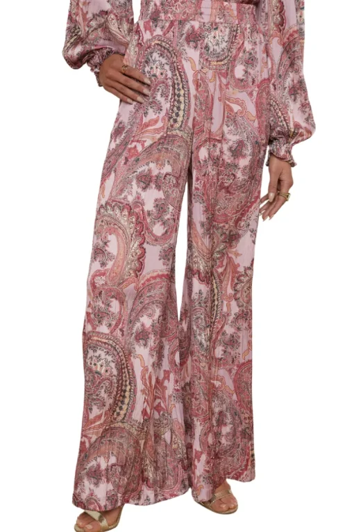 Lillian Satin Wide-Leg Pant