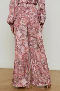 Lillian Satin Wide-Leg Pant