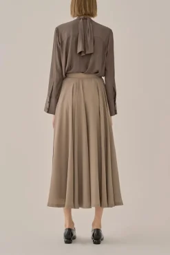 Marlene Pleated Midi Skirt