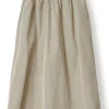 Micro Faille Midi Skirt