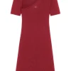 Mini Slash Rib Knit Dress