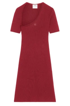 Mini Slash Rib Knit Dress