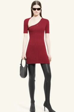 Mini Slash Rib Knit Dress