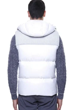 Mixed Media Puffer Vest