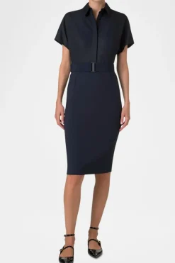 Mixed-Media Shirtdress