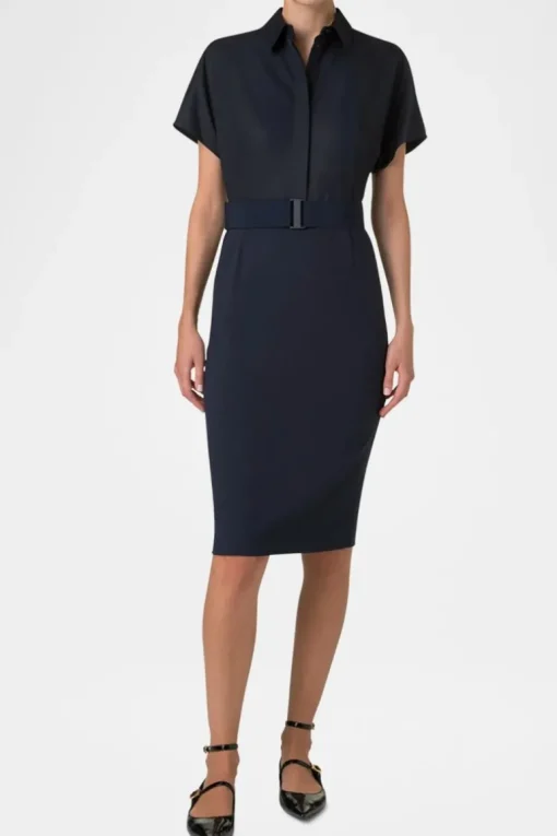 Mixed-Media Shirtdress