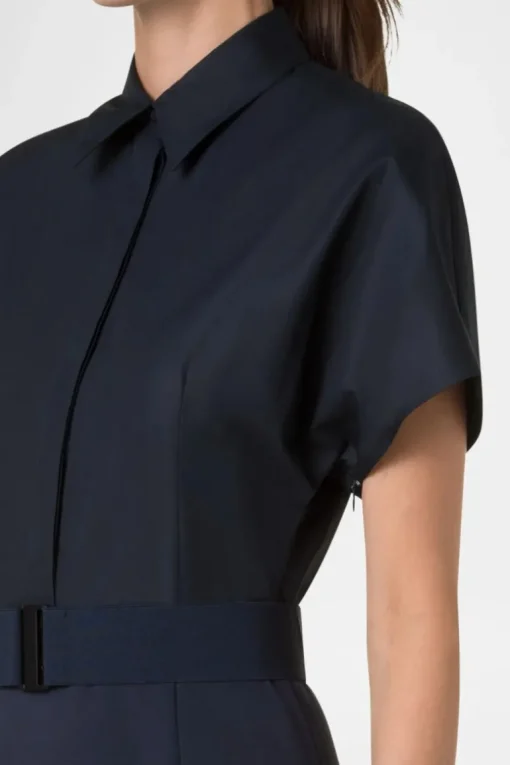 Mixed-Media Shirtdress