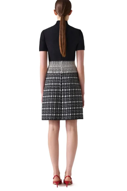 Mock Neck Mini Dress