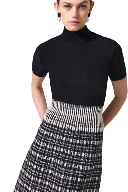 Mock Neck Mini Dress