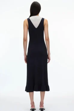 Mockneck Midi Knit Dress