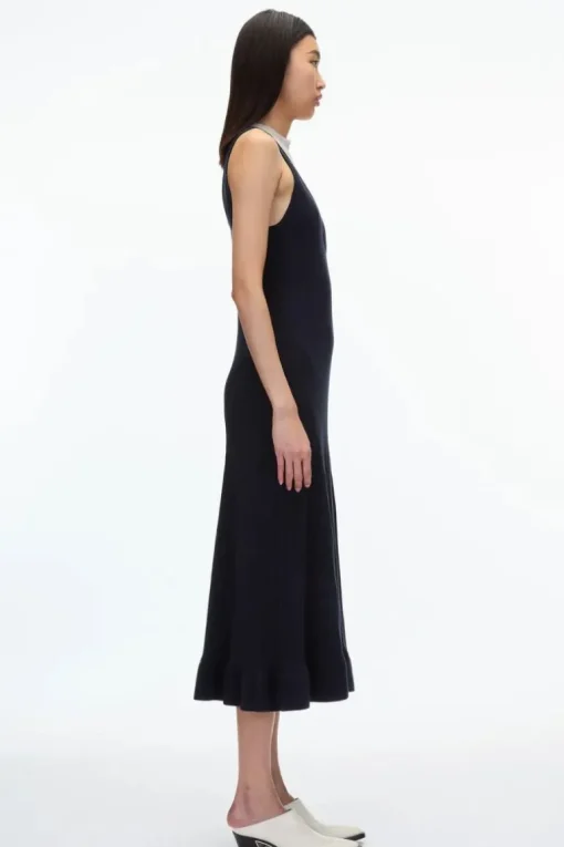 Mockneck Midi Knit Dress