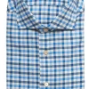 Navy-Aqua Check Shirt