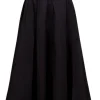 Nylon Midi Skirt