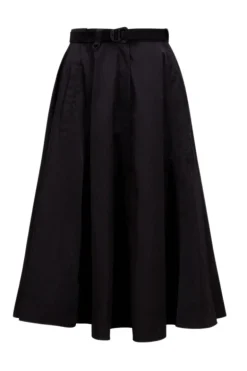 Nylon Midi Skirt