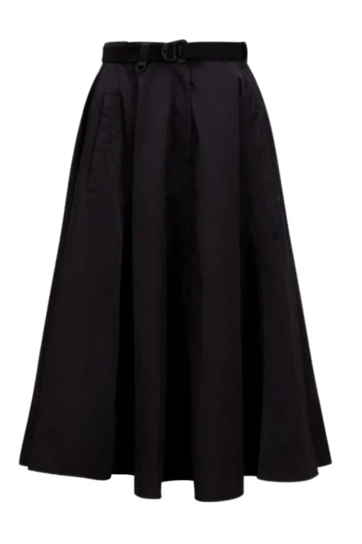 Nylon Midi Skirt