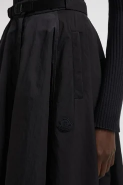 Nylon Midi Skirt