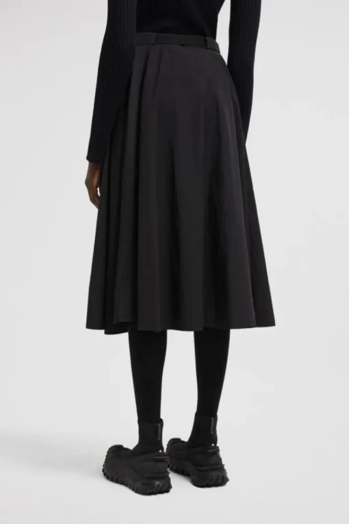 Nylon Midi Skirt