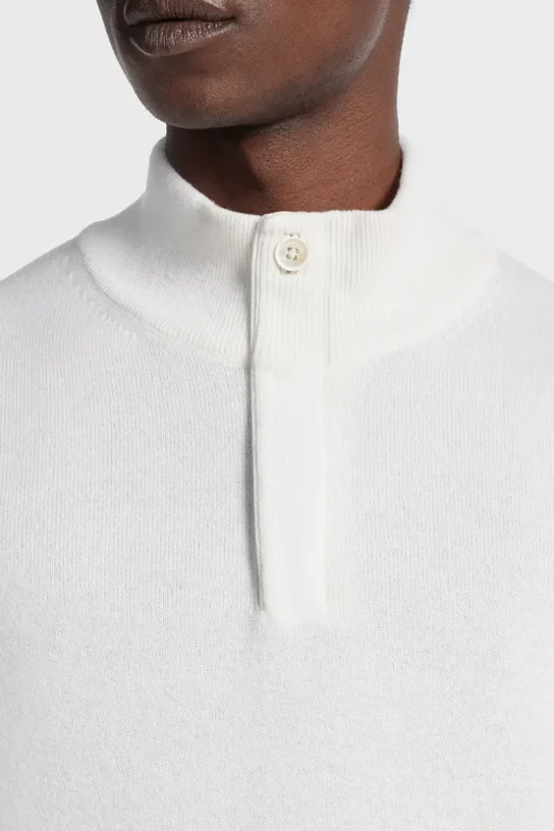 Oasi Cashmere Zip Mock Sweater