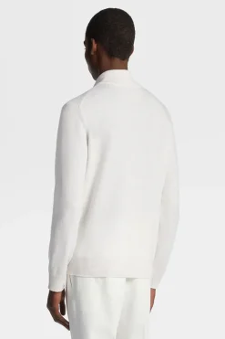 Oasi Cashmere Zip Mock Sweater