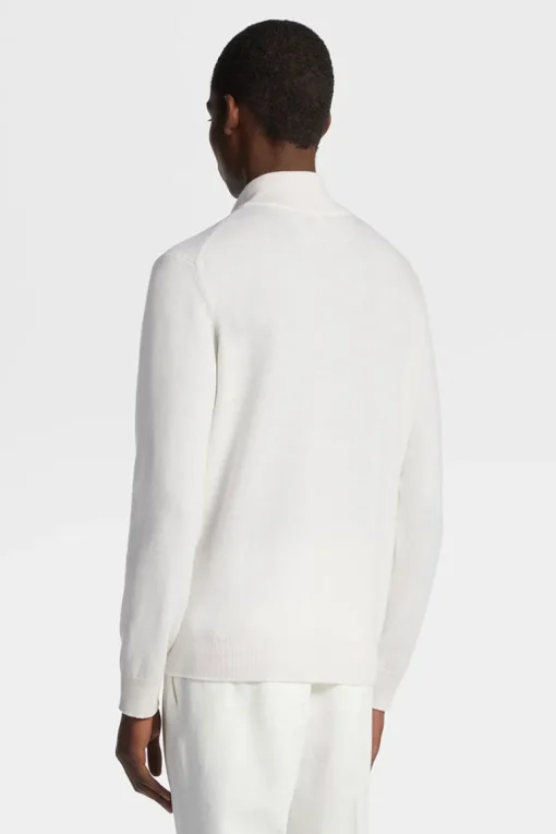 Oasi Cashmere Zip Mock Sweater