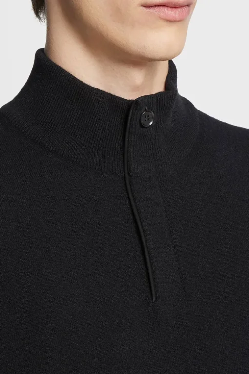 Oasi Cashmere Zip Mock Sweater