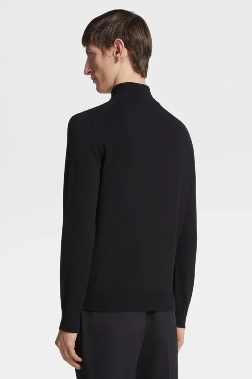 Oasi Cashmere Zip Mock Sweater