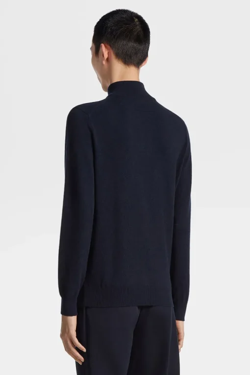 Oasi Cashmere Zip Mock Sweater