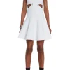 Off-The-Shoulder Slashed Mini Dress