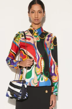 Orchidee Print Twill Shirt