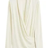 Overlapped Jersey Top