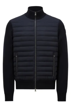 Padded Zip-Up Cardigan