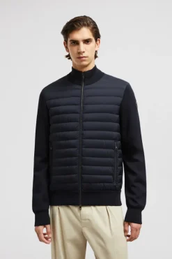 Padded Zip-Up Cardigan