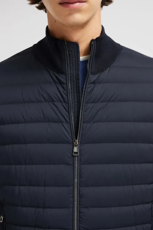 Padded Zip-Up Cardigan