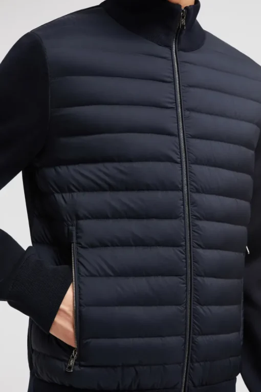 Padded Zip-Up Cardigan