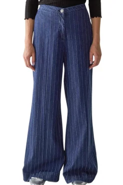 Pinstripe Chino Jeans
