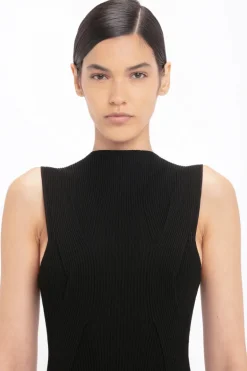 Plait Detail Sleeveless Dress