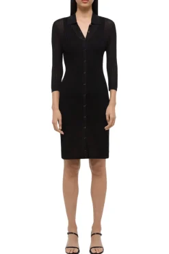 Pointelle Polo Dress