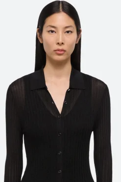 Pointelle Polo Dress