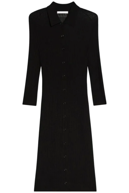 Pointelle Polo Dress