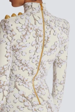 Redcurrant Jacquard Knit Dress