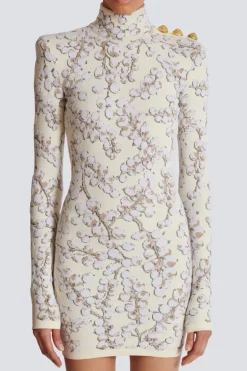 Redcurrant Jacquard Knit Dress