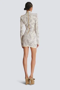 Redcurrant Jacquard Knit Dress
