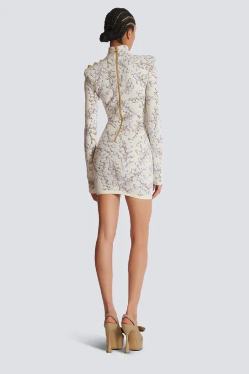 Redcurrant Jacquard Knit Dress